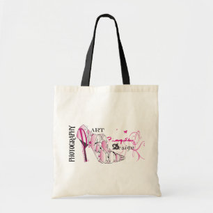 Tote o bolsa do orçamento do doodle do pinqshue