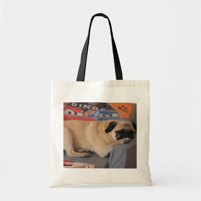 Tote O bolsa do orçamento do Pug (Frente)