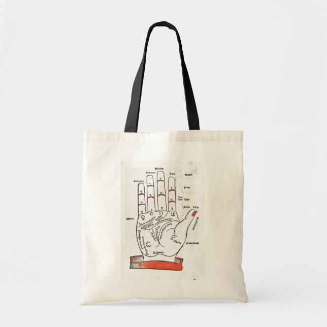 Tote O bolsa do Palmistry do vintage (Frente)