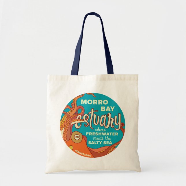 Tote O bolsa do polvo do estuário da baía de Morro com (Frente)