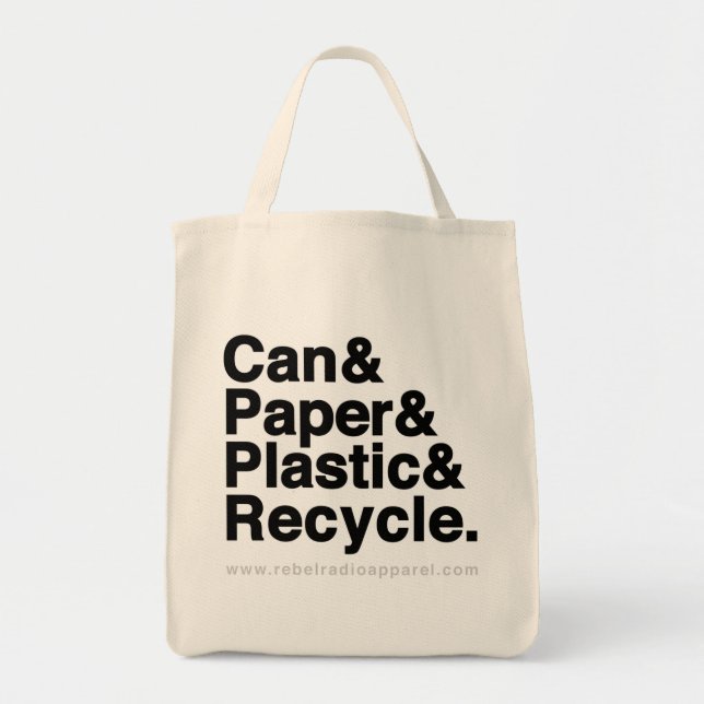 Tote O bolsa do reciclar de RRA (Frente)