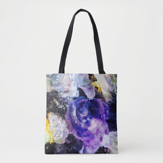 Tote O bolsa do rosa do roxo (Frente)