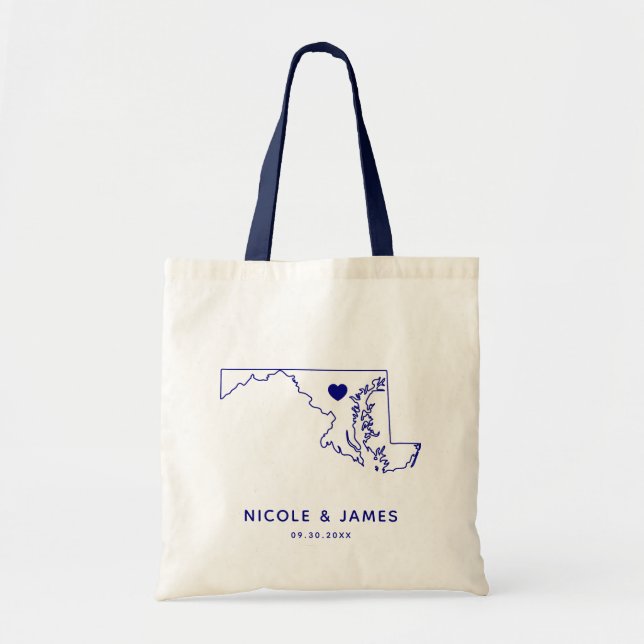 Tote O bolsa do saco da boa vinda do casamento de (Frente)