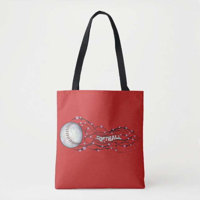 Tote O bolsa do softball (Frente)