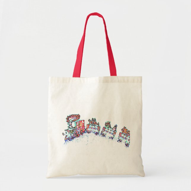Tote O bolsa do trem do Natal (Frente)