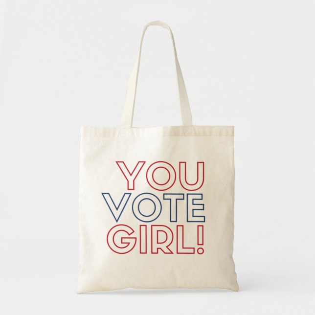 Tote O bolsa do #YouVoteGirl (Frente)