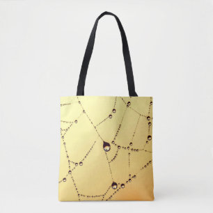 Tote O bolsa Dourado do spiderweb