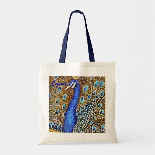 Tote O bolsa elegante do pavão (Frente)