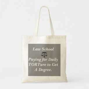 Tote O bolsa engraçado da escola de direito