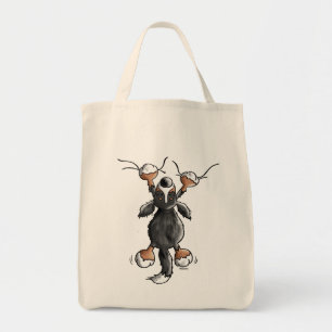 Tote O bolsa engraçado do orçamento do cão de montan