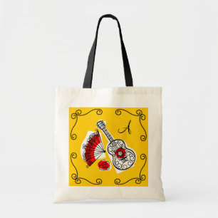 Tote O bolsa espanhol do monograma dos cantos das