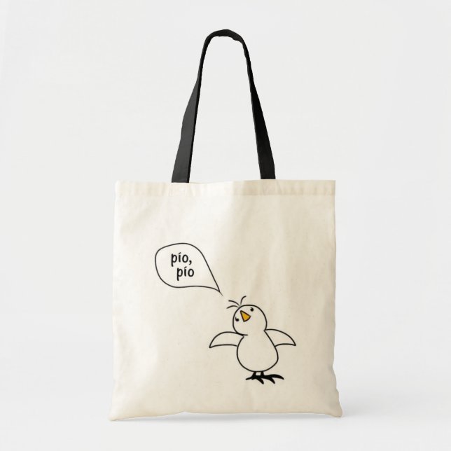 Tote O bolsa espanhol do pintinho (Frente)