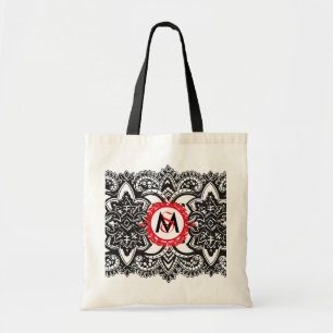 Tote O bolsa extravagante do mantimento do monograma,
