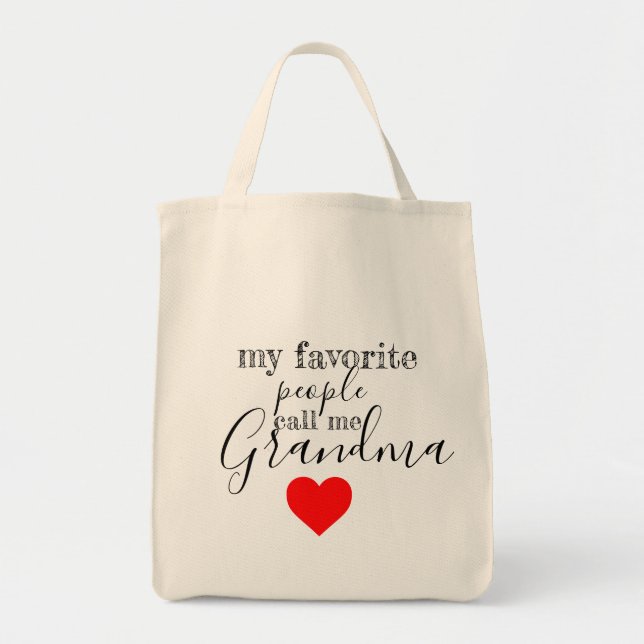 Tote O bolsa favorito da avó (personalizado) (Frente)
