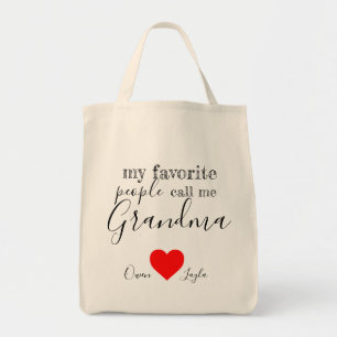 Tote O bolsa favorito da avó (personalizado com nomes)