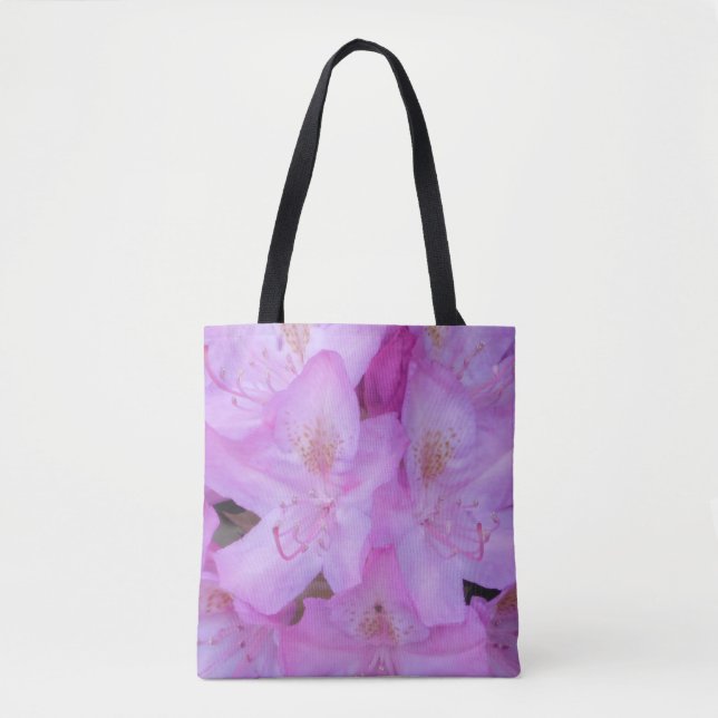 Tote O bolsa floral cor-de-rosa (Frente)