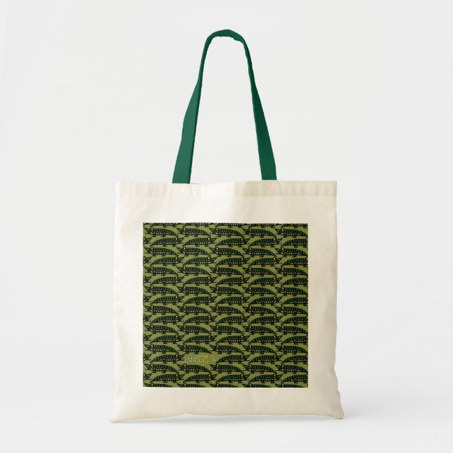 Tote O bolsa "genuíno" do jacaré (Frente)