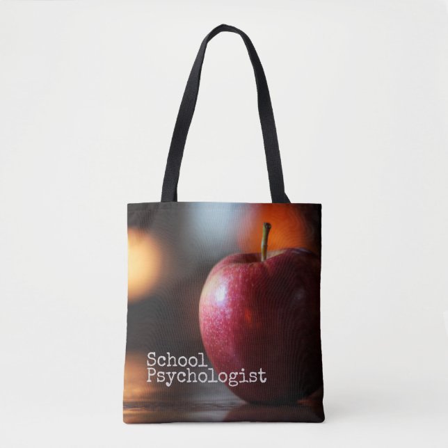 Tote O bolsa intemporal do psicólogo da escola (Frente)