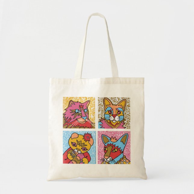 Tote O bolsa legal dos gatos (Frente)