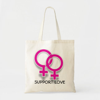 Tote O bolsa lésbica do amor dos símbolos fêmeas do