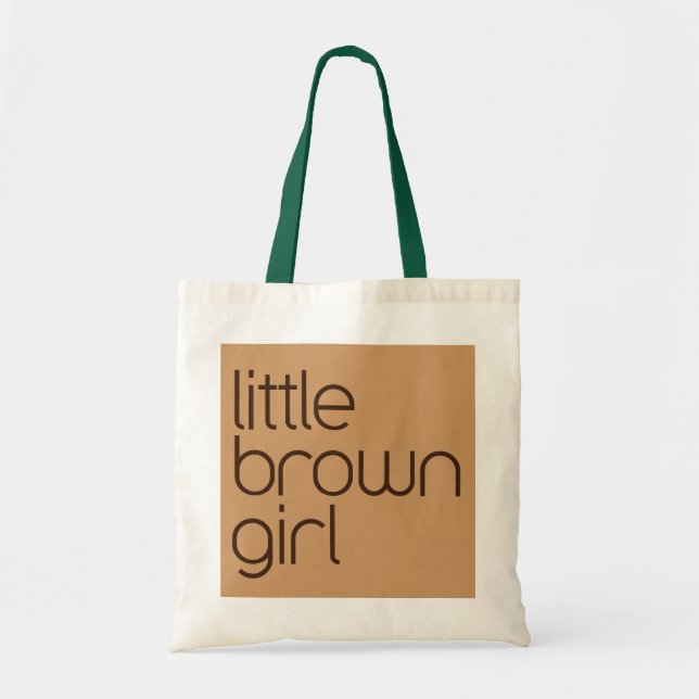 Tote o bolsa marrom pequeno da menina (Frente)