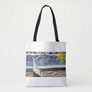 Tote O bolsa nevado das noites