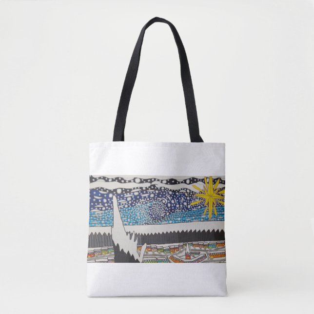 Tote O bolsa nevado das noites (Frente)