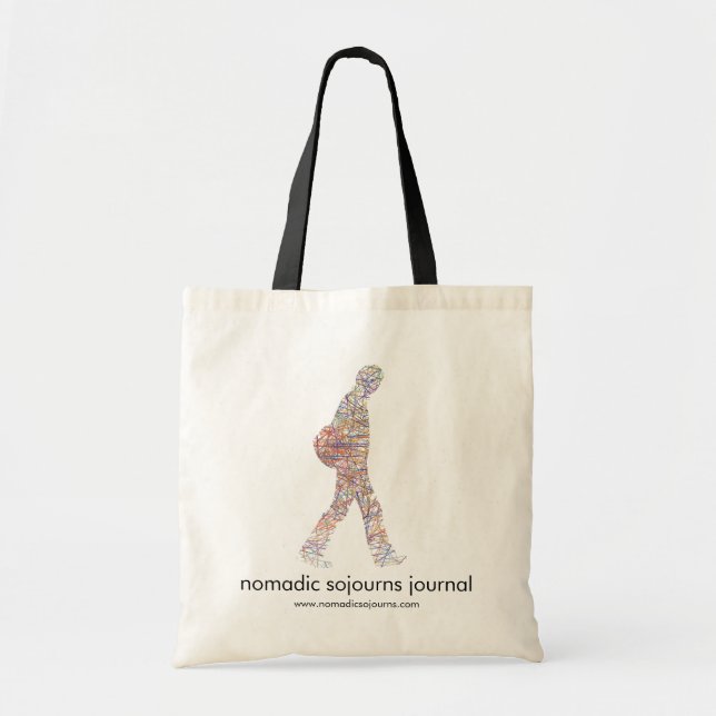 Tote o bolsa nómada do jornal das permanências (Frente)