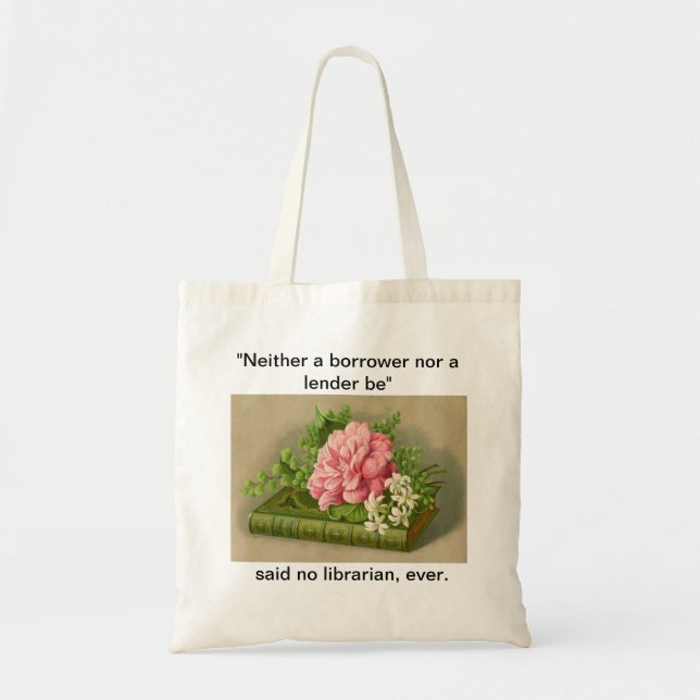 Tote O bolsa - o bibliotecário de Hamlet (Frente)