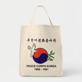 Tote O bolsa orgânico do mantimento de Coreia do corpo