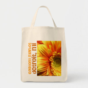 Tote O bolsa oriental do dia da flor do mercado de