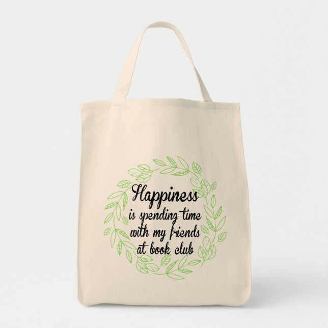 Tote O bolsa para amigos da felicidade do grupo do (Frente)