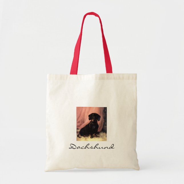 Tote O bolsa pequeno do Dachshund (Frente)