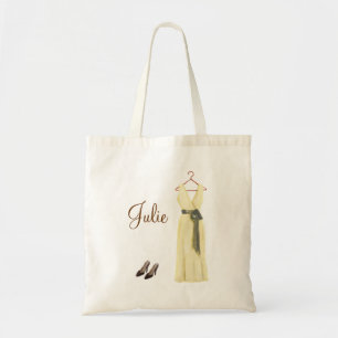 Tote O bolsa personalizado da dama de honra do marfim