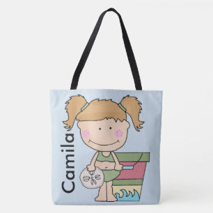 Tote O bolsa personalizado da praia de Camila