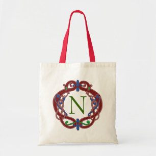 Tote O bolsa personalizado das iniciais do monograma