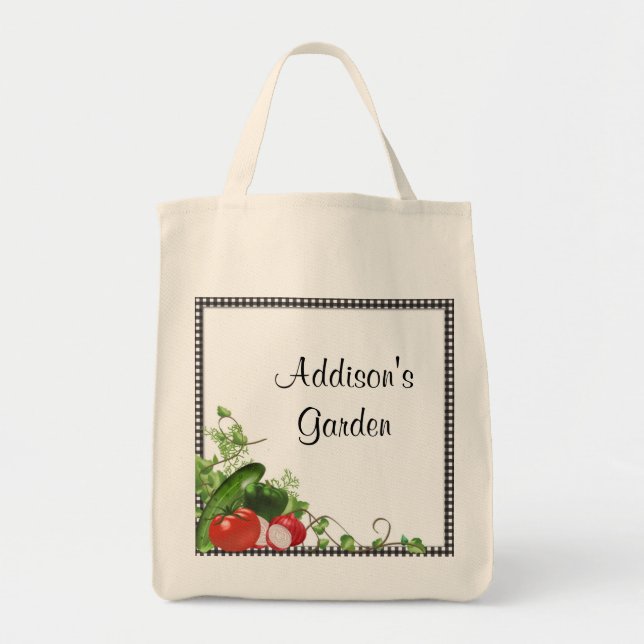 Tote O bolsa personalizado do jardim (Frente)