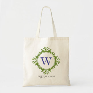 Tote O bolsa personalizado do verde da grinalda
