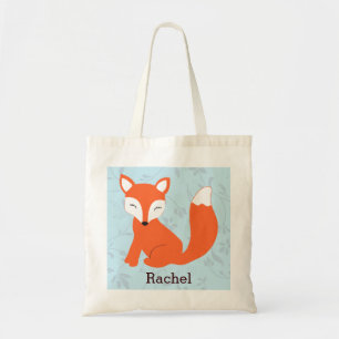 Tote O bolsa personalizado Fox bonito azul do bebê da