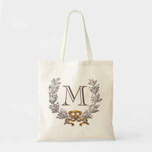 Tote O bolsa personalizado grinalda da inicial do