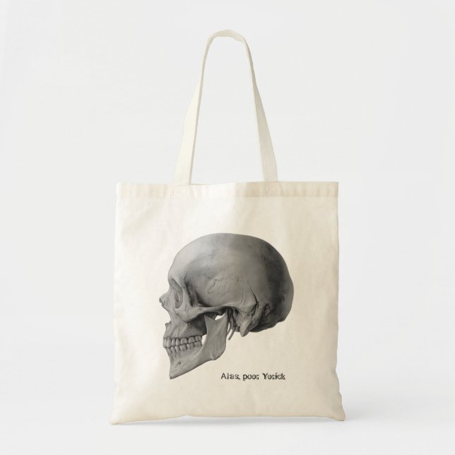 Tote O bolsa pobre do livro de Yorick do crânio de (Frente)