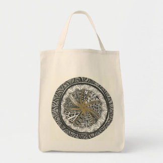 Tote O bolsa preto e Dourado da mandala
