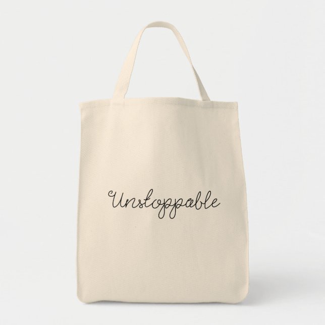 Tote O bolsa que nada pode parar (Frente)