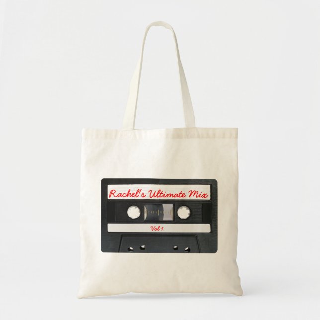 Tote O bolsa retro customizável da cassete de banda (Frente)