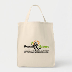 Tote O bolsa reusável da natureza humana com logotipo
