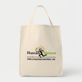 Tote O bolsa reusável da natureza humana com logotipo