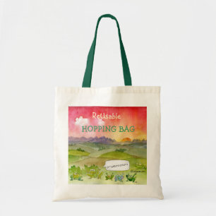 Tote O bolsa reusável do saco da lupulagem