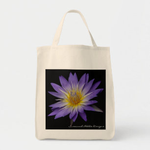 Tote O bolsa roxo do mantimento do lírio de água