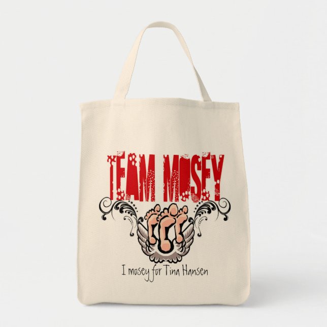 Tote O bolsa santamente do mantimento de Scrolly (Frente)