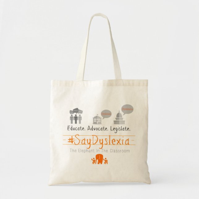 Tote O bolsa simples - eduque. Advogado. Legisle (Frente)